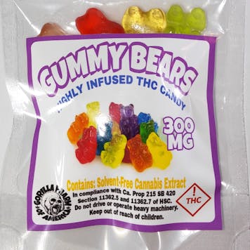 Photo of Gummy Bears 300mg THC