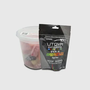Photo of Entourage Indica – 100 mg – Jumbo Fruit Slices