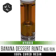 Product image for Banana Dessert Runtz Nug Run 100% Cured Resin Cartridge 1 Gram