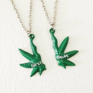 Photo of Jewelry Best Buds Necklace Set - Weed Gift
