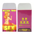 Product image for Better Than Sex Pink Tramp Foil Shatter Labels Standard Oil Co. Envelopes #065