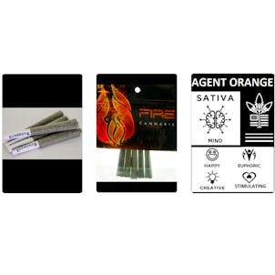 Product image for Agent Orange Pre-Roll 5-pack