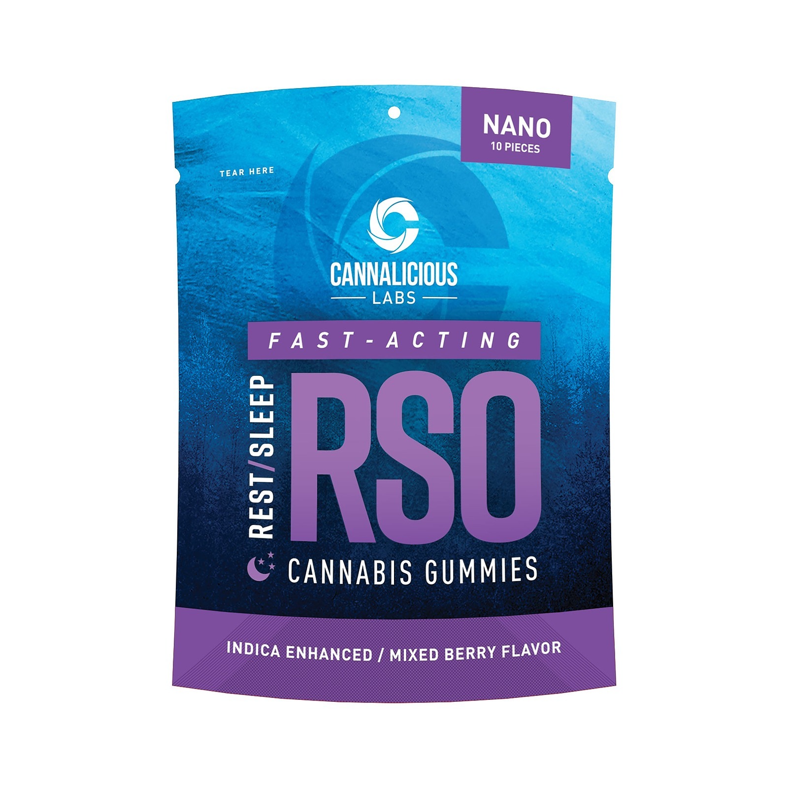 Cannalicious Labs: RSO Rest Gummy, Mixed Berry | Leafly