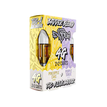 Photo of Pineapple Cake X Purple Tangie Duo Cartridges THC-A + HXY9-THC + Delta 8 Live Resin 2G