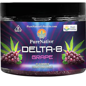 Photo of Delta 8 Gummies Grape 30 count