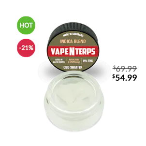 Photo of 1000MG INDICA BLEND CBD SHATTER