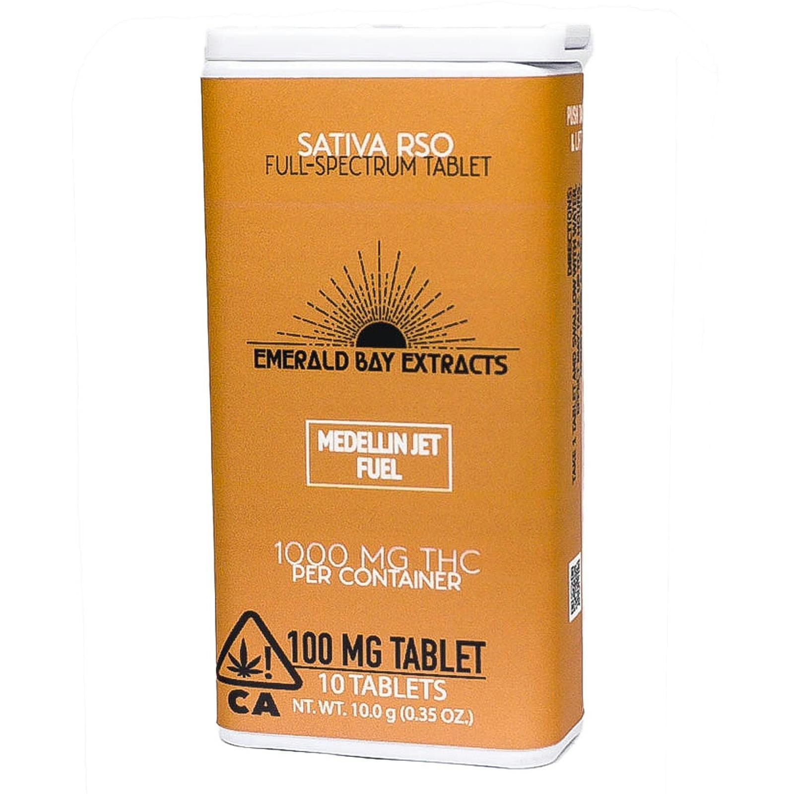 Emerald Bay Extracts Medellin Jet Fuel RSO Tablet [100mg] (1000mg