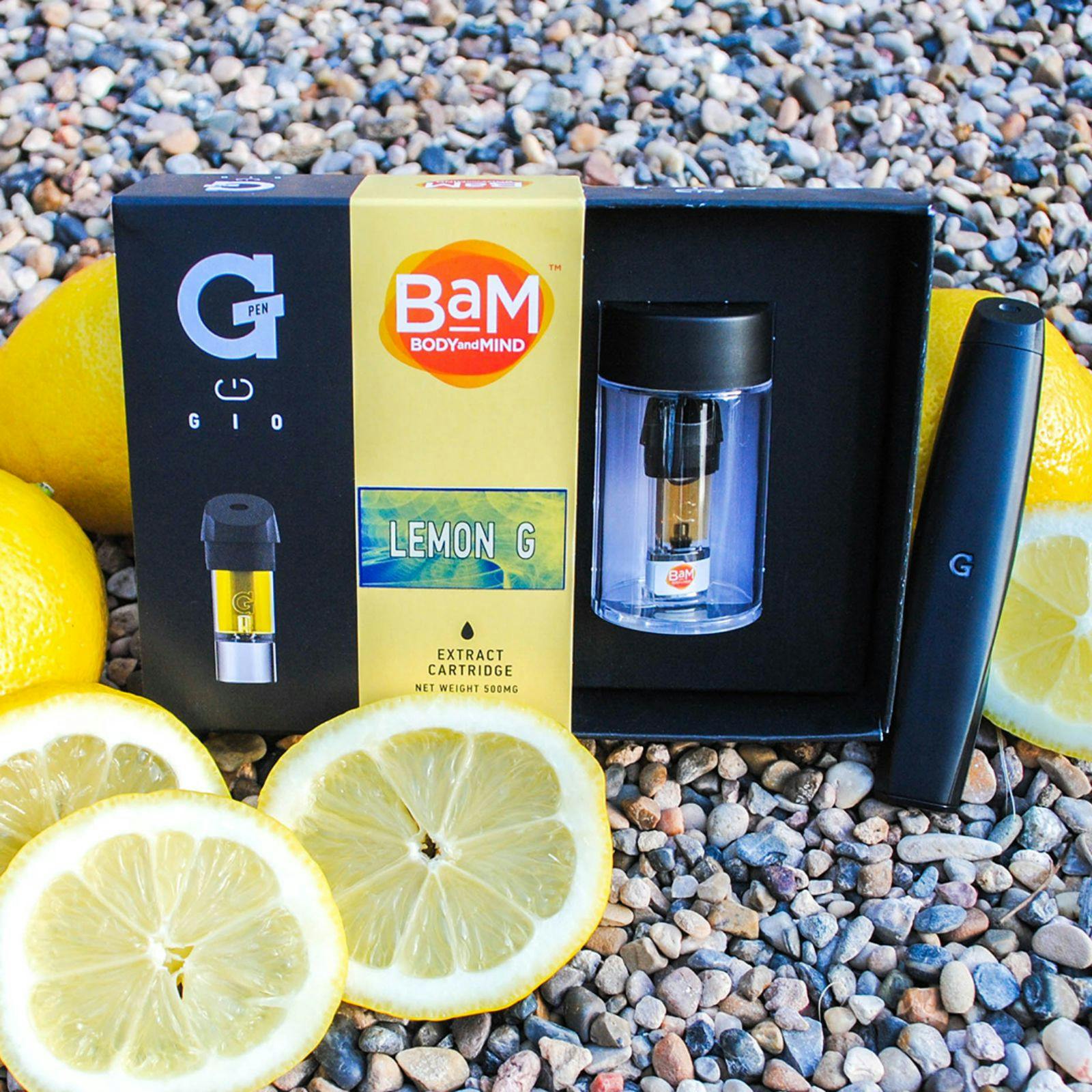 BaM Body and Mind BaM LEMON G Distillate G Pen Gio Cartridge (0