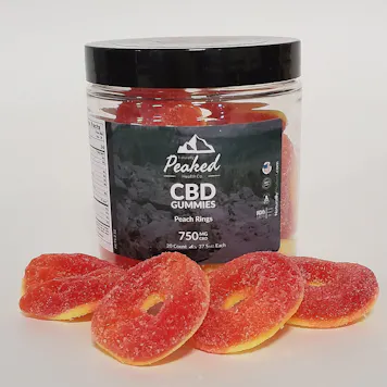 Photo of CBD + Melatonin Peach Rings 750mg