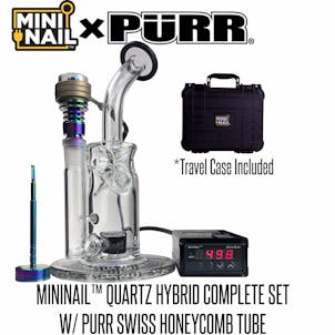 Photo of MiniNail x Purr Swiss Honeycomb Rig & Micro Enail Complete Set