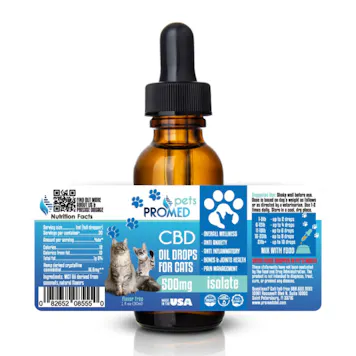 Photo of PET CAT ISOLATE CBD OIL DROPS 500MG