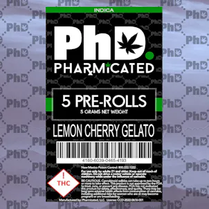 Photo of PhD 5 -1g Pre -Roll - Lemon Cherry Gelato