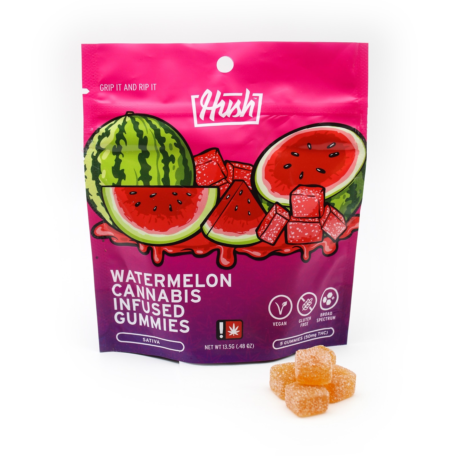 Just THC+CBD Peach Gummies 250 MG Just CBD+ Edibles