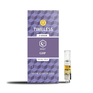 Photo of Timeless GDP 500mg Vape Cartridge (Rest)