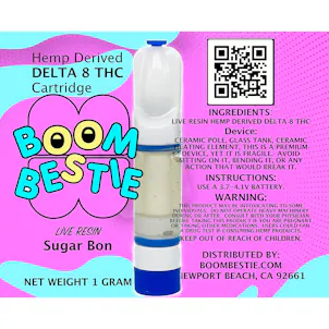 Photo of Live Resin Delta 8 Cartridge Sugar Bon