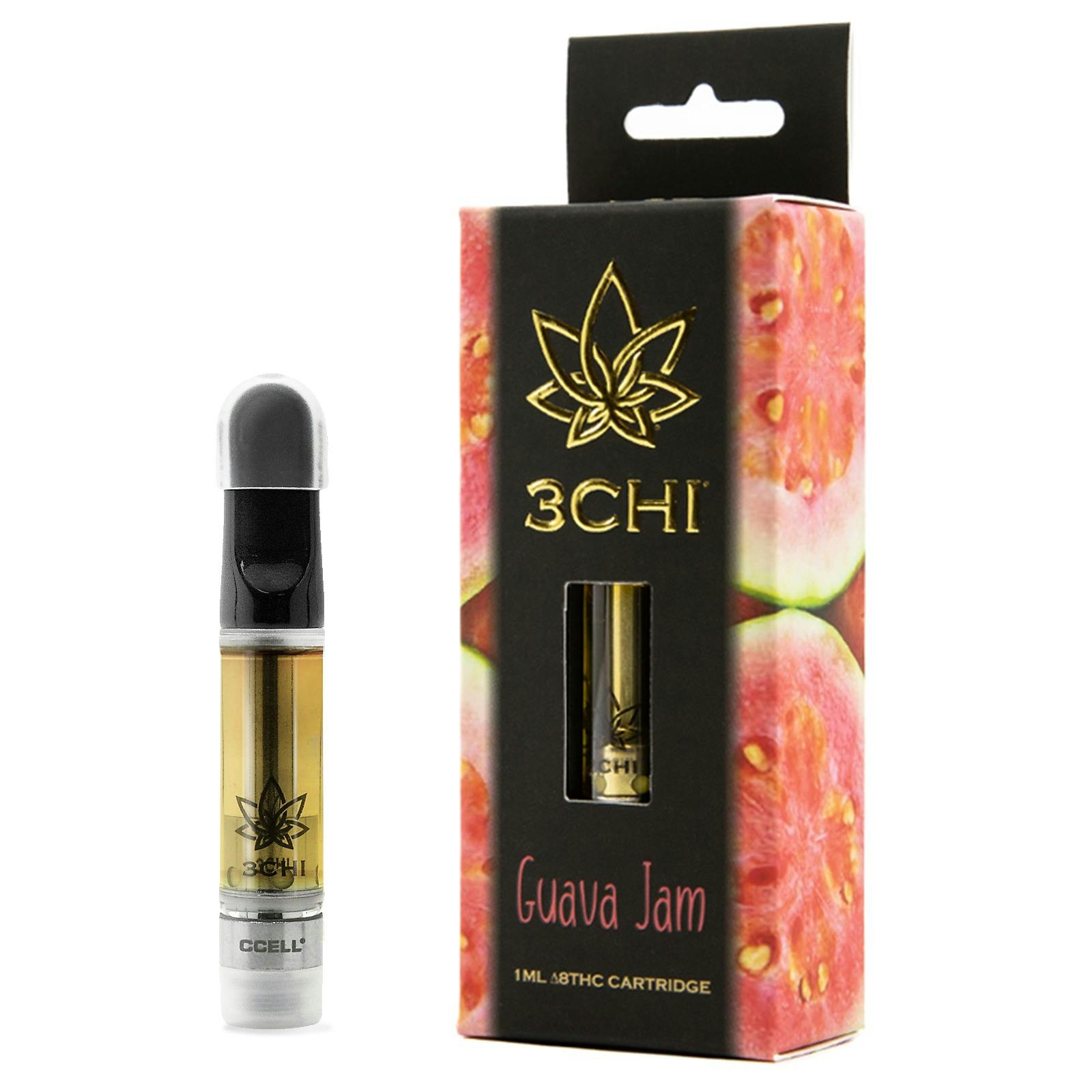 3chi Delta 8 Thc Vape Cartridge Guava Jam Cdt 1ml Leafly