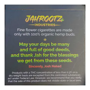 Photo of Jah Cigz: Relax and Be – Premium Hemp CBD Cigarettes (1 carton, 12 packs) OUT