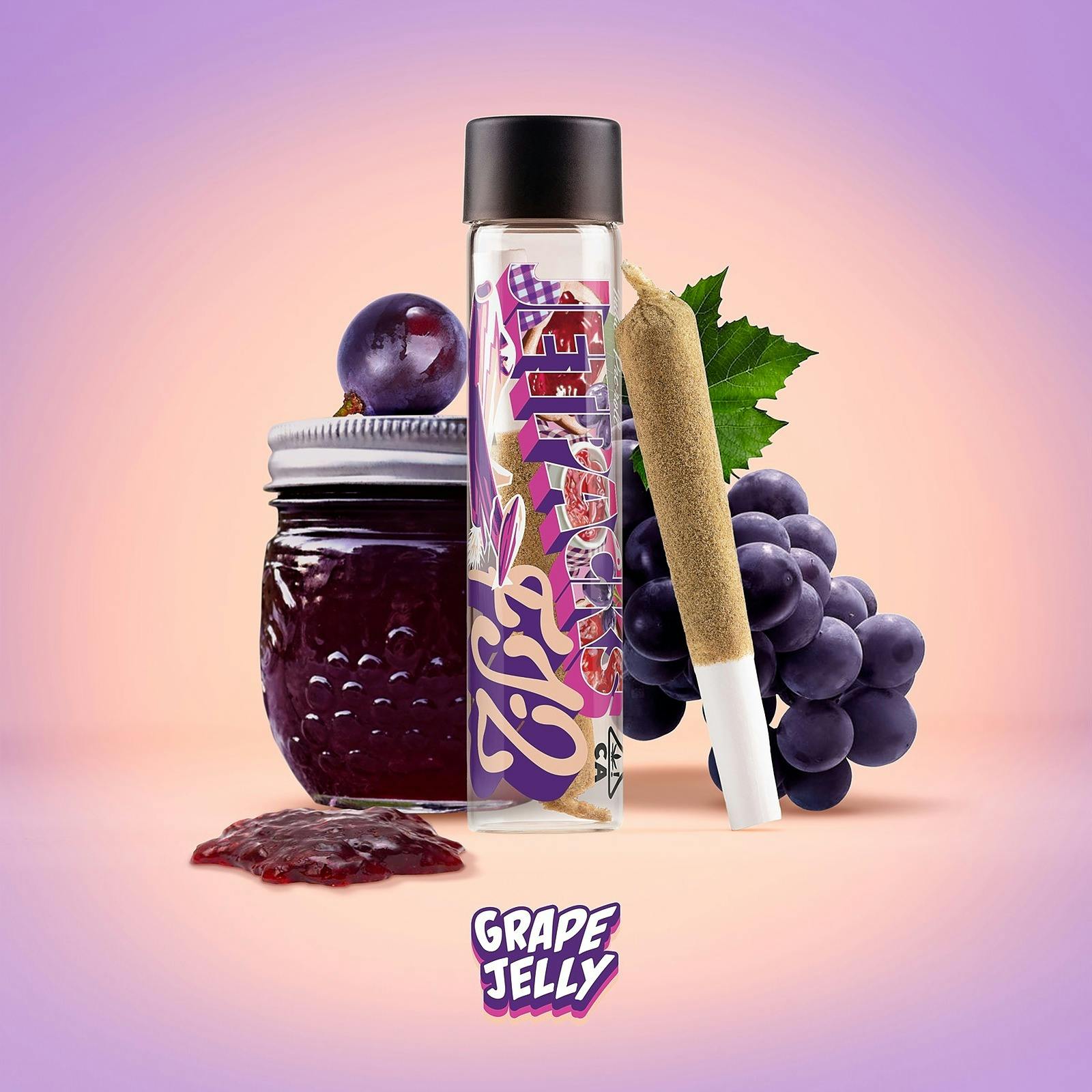 Jetpacks Grape Jelly FJ2 (2G Infused, THCA Concentrate & Kief Covered