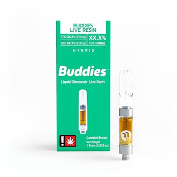 Photo of Nigerian Silver Liquid Diamonds™ Live Resin Cartridge 1g