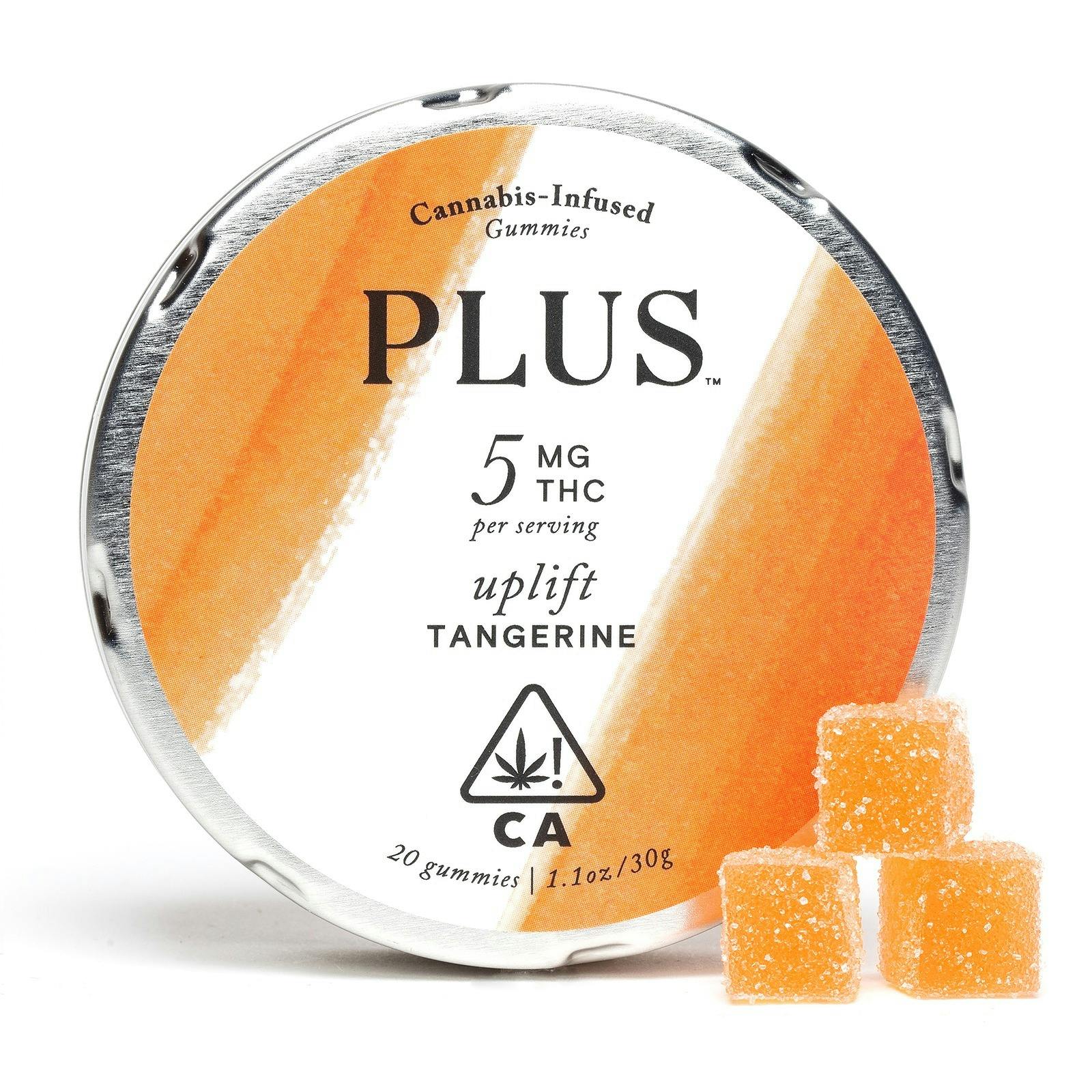 PLUS Products PLUS Uplift Tangerine Gummies 100mg Leafly