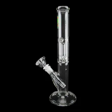 Photo of 12.5" Single Showerhead Perc Straight Tube Water Pipe - Made in California