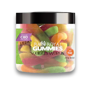 Photo of R.A. Royal Gummies: CBD Squiggly Worms Gummy Jar (1200 MG)