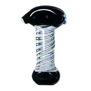 Photo of 4.5 " Slyme Accented Barber Pole Hand Pipe