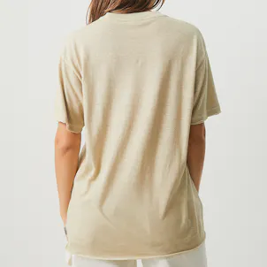 Photo of Afends Womens Slay - THC Essentials - Hemp Oversized T-Shirt - Cement