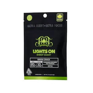 Photo of Green Crack | Sativa - Lights On THCV Energy Gummies - 100mg THC | 50mg THCV