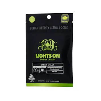 Photo of Green Crack | Sativa - Lights On THCV Energy Gummies - 100mg THC | 50mg THCV