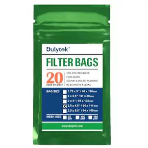 Photo of Dulytek® Premium Nylon Press Filter Bags, 2.5" x 4.5", Various Micron Mesh Sizes, No Blowouts