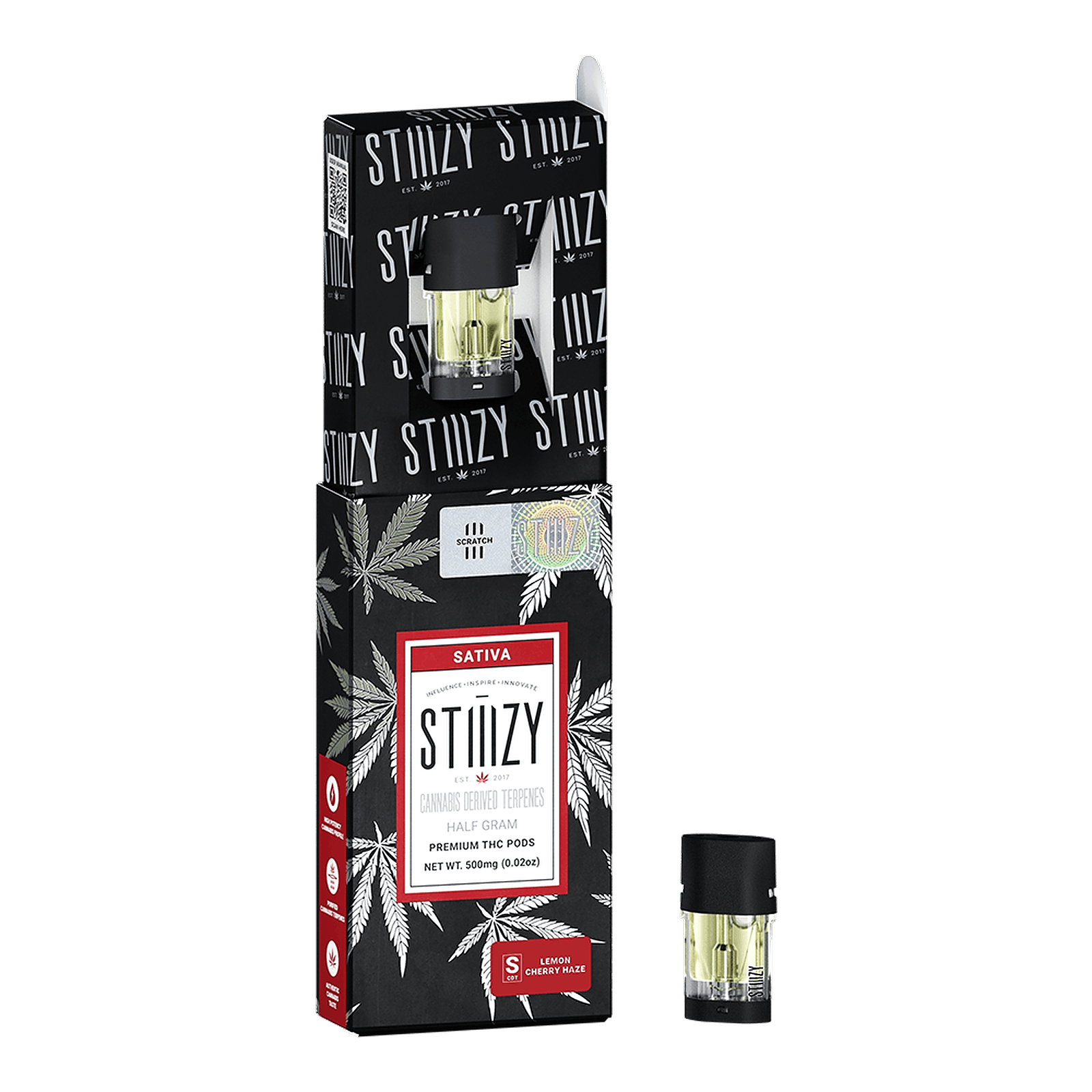STIIIZY LEMON CHERRY HAZE CANNABIS DERIVED TERPENES POD .5G Leafly