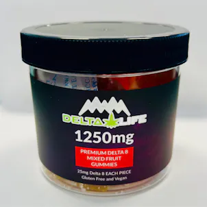 Photo of Delta Life D8 Gummies 1250mg - Mixed Fruit