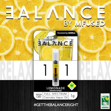 Photo of BALANCE - Lemonade 1:1 High CBD Cartridge