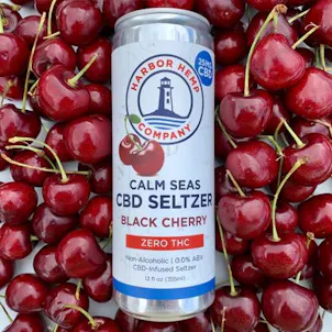 Photo of Black Cherry CBD-Infused Seltzer, 4 Pack 25mg per 12 fl. oz. can