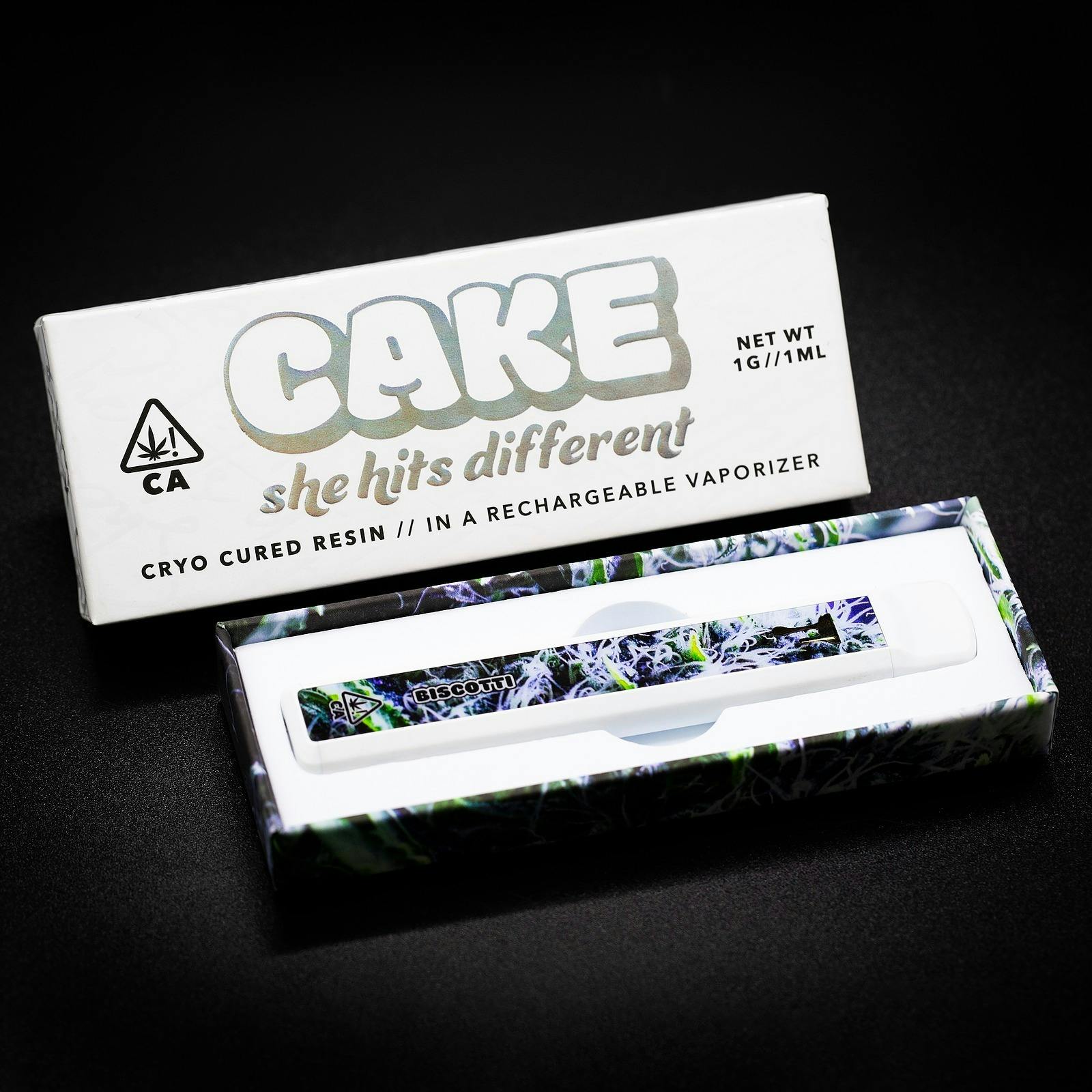 CAKE she hits different Cryo Cured Resin Biscotti Disposable 1G