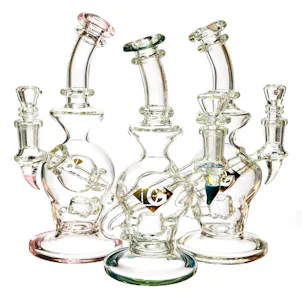 Photo of 8" Bubble Recycler Rig, by Diamond Glass