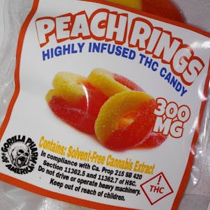 Photo of Peach Rings 300mg THC