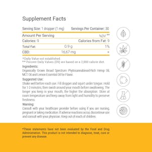 Photo of Broad Spectrum Drops - Summer Lemon (500 mg)