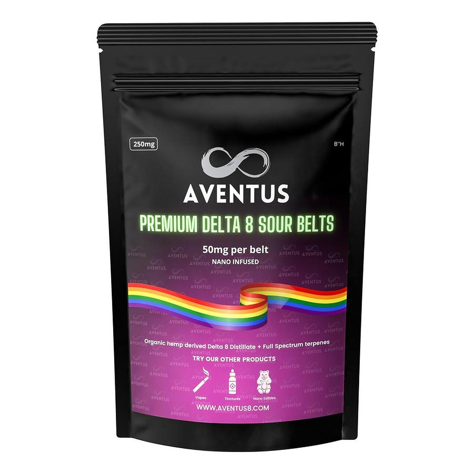 Aventus 8 PREMIUM DELTA8 SOUR BELTS Leafly
