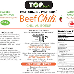 Photo of Beef Chili Infused with 10 Mg of CBD- (Net weight 400 gr / 14.10 oz)