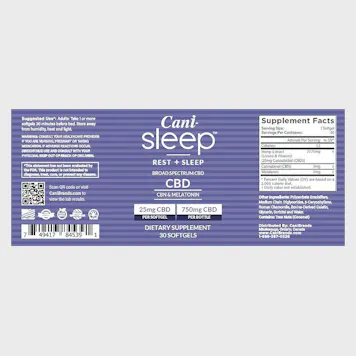 Photo of Cani-Sleep Broad Spectrum CBD Softgels 750