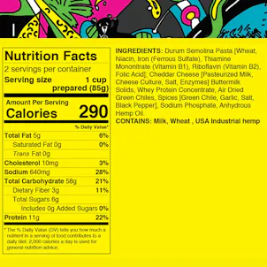 Photo of Hemp Extract, Hatch Green Chile, Cheddar Mac and Cheese w/ 35 mg Hemp-CBD 2 pack