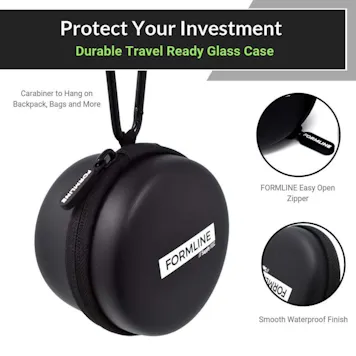 Photo of 1/2 Oz Smell Proof Container / Stash Jar - 250 ML - Black Ultraviolet UV Preserves Contents Longer