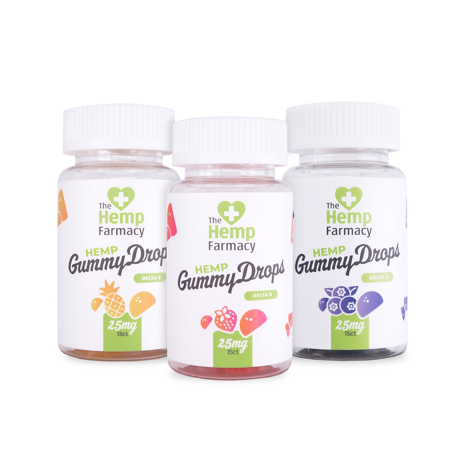 The Hemp Farmacy: Hemp Farmacy Delta-8 25mg Gummy Drops | Leafly