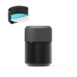Product image for Statera™ Black Glass Jar with Humidity Control