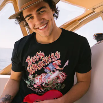 Photo of BUSH WHACKERS, CALIFORNIA WAVE, UNISEX CREW NECK TEE