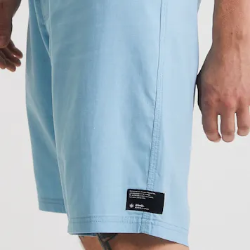 Photo of Afends Mens Surf Related - THC Essentials - Hemp Fixed Waist Boardshort - Sky Blue