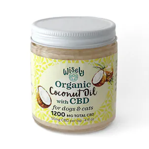 Photo of Wisely Coconut Oil with CBD for dogs or cats