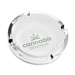 Photo of Glass Ashtray with Full Color Imprint